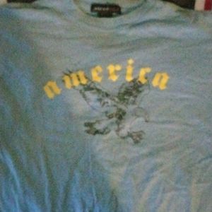 Perry ellis blue america shirt